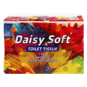 Daisy Soft 300 Sheet 1ply Virgin Toilet Paper 48s